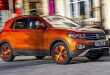 פולקסווגן T CROSS בגרסת טורבו-דיזל וצבע תפוז מכאני. צילום: VW